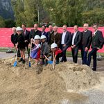 Groundbreaking ceremony in Ebensee